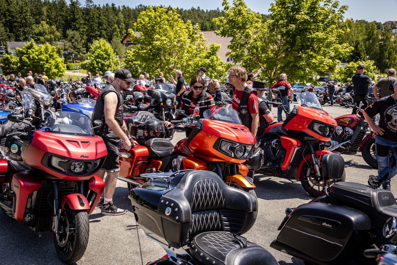 Motos Indian Motorcycle au festival IRF.