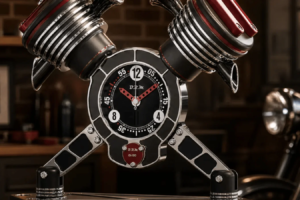 Cette horloge bicylindre en V est plus chère qu'une nouvelle Honda GB350S