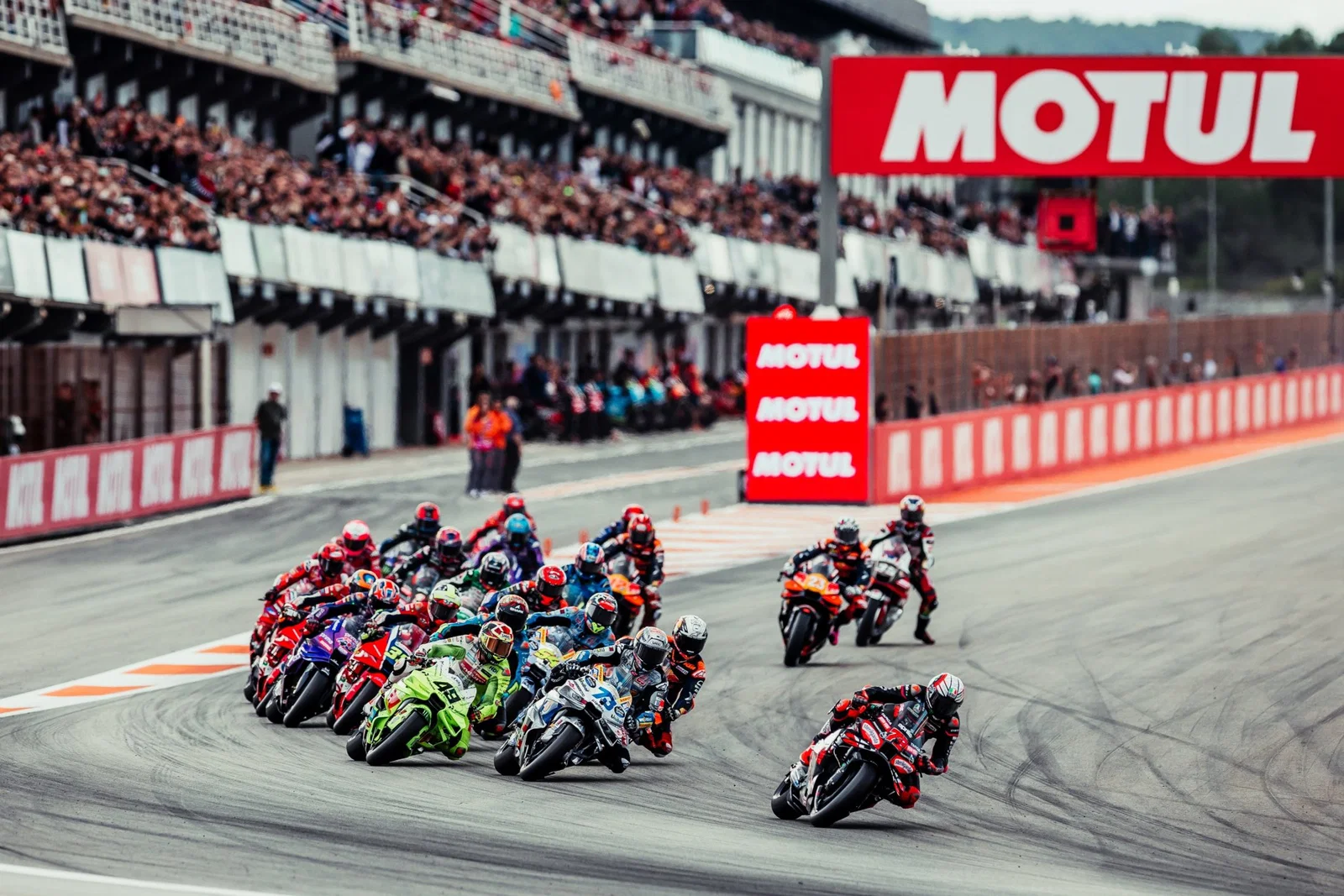 Course MotoGP à Valence.
