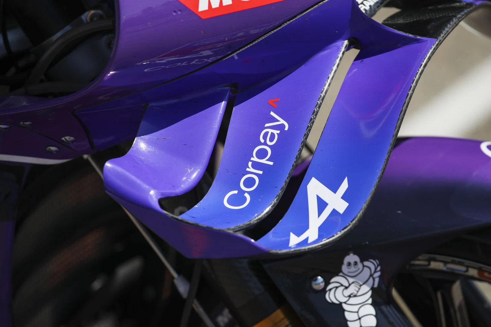 Aéro avant Yamaha sur le vélo Pramac. Crédit : Or et Oie.
