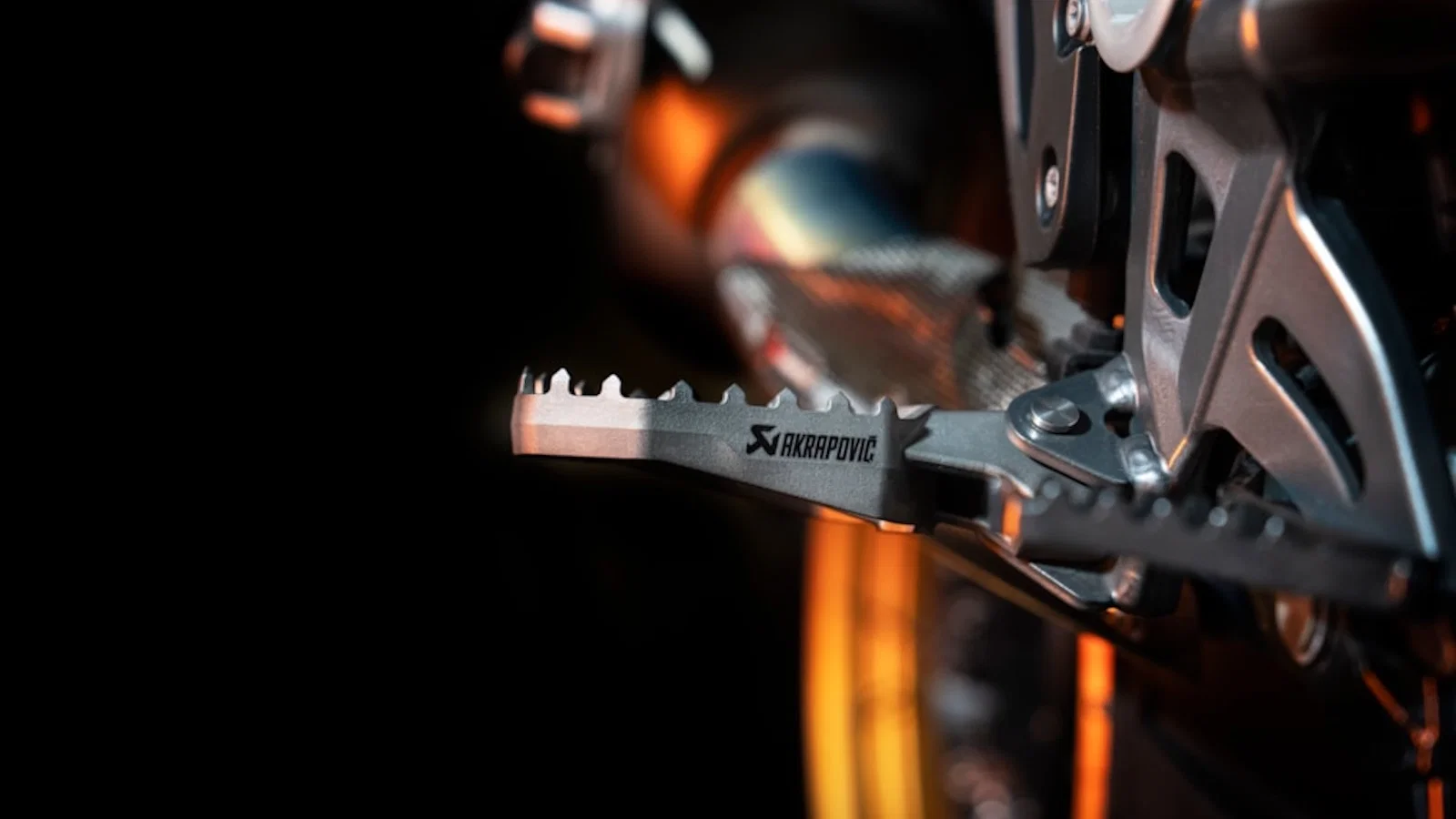 Akrapovic titanium footpegs