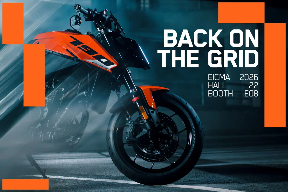 KTM présente son apparition à l'EICMA 2026. Crédit : KTM.
