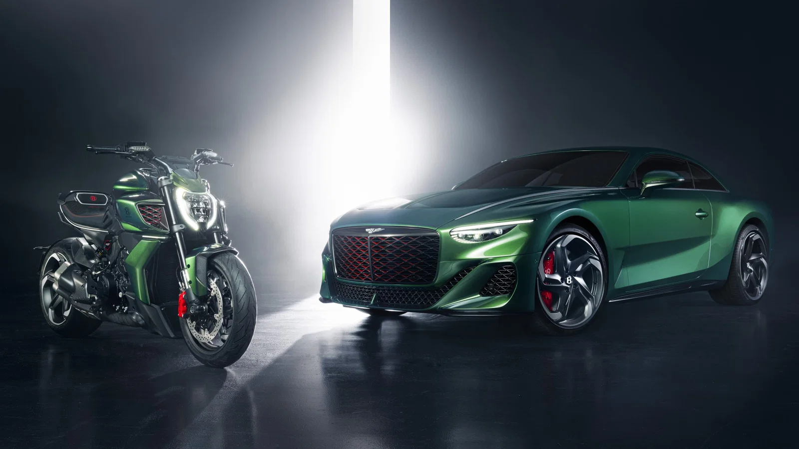 A Ducati Diavel For Bentley and a Bentley Batur