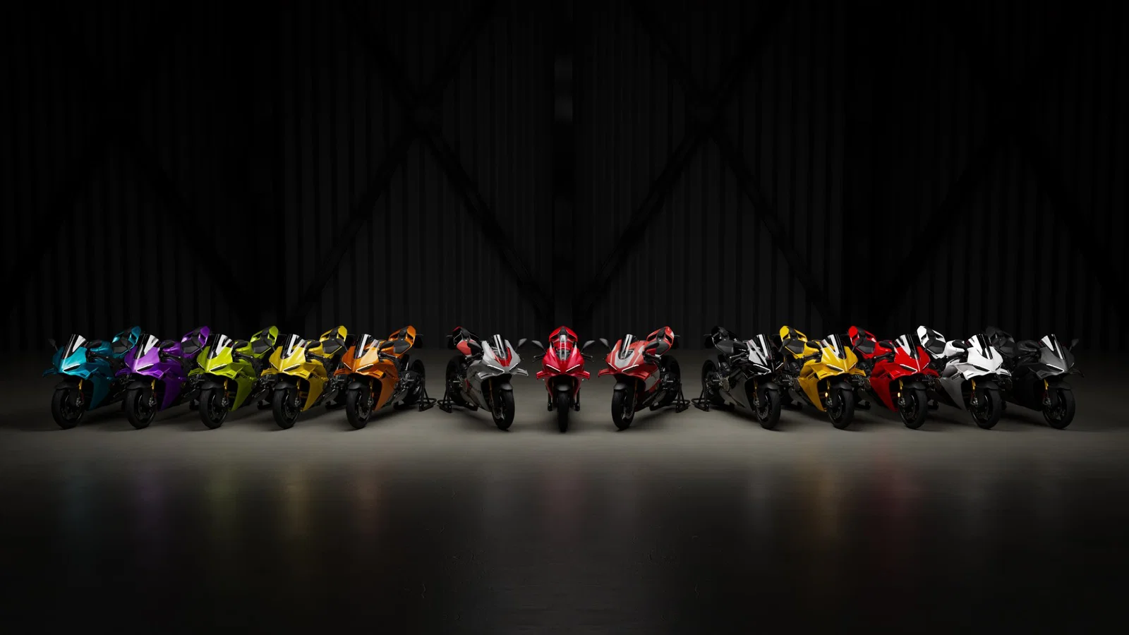 Toutes les couleurs Panigale V4 dans le cadre du programme « Ducati Factory Made ».