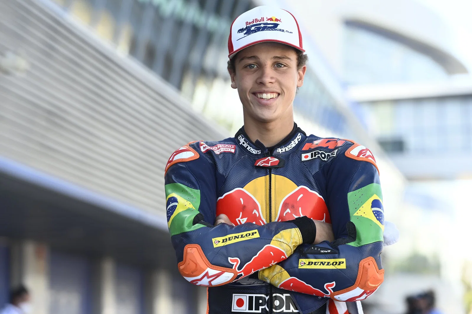 Le pilote MotoGP Diogo Moreira dans la Red Bull Rookies Cup. Crédit : Or et Oie.