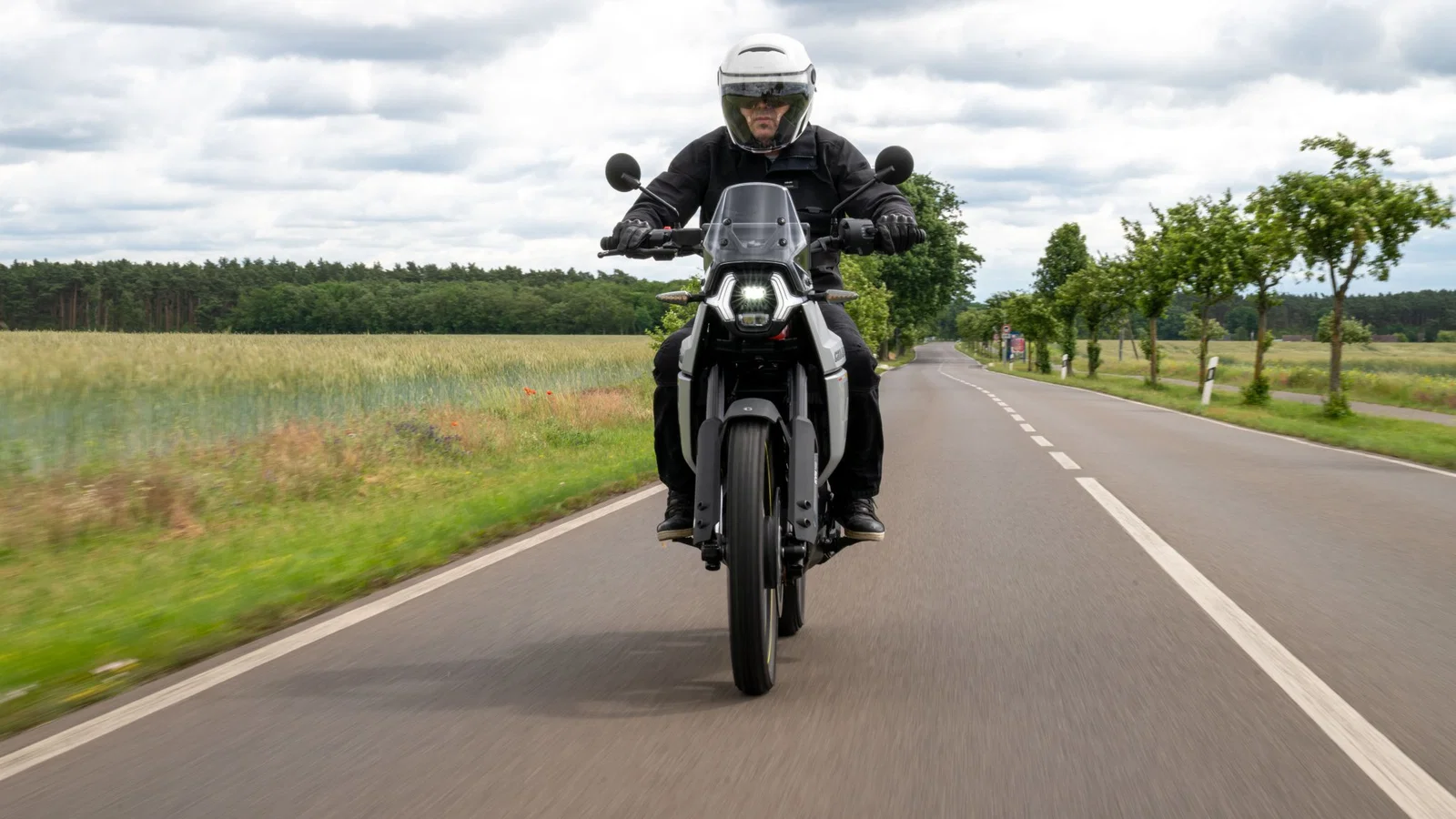 Can-Am Origin motorcycle on the road.