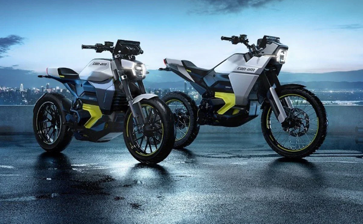 Les motos Can-Am Origin et Pulse.