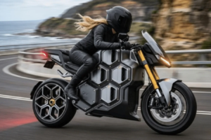 Cellcius C-01 : découvrez le concept de moto E-Hypersport avec huit cellules de batterie remplaçables