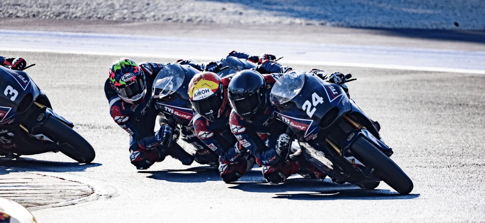 Le TVS Apache RR 310 en piste à Misano