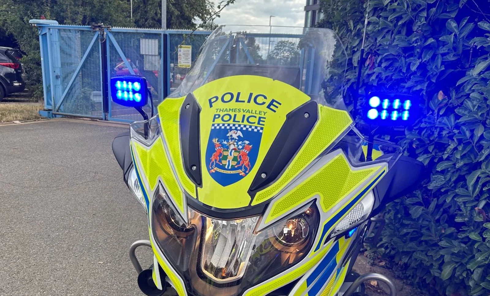 Un vélo de police.